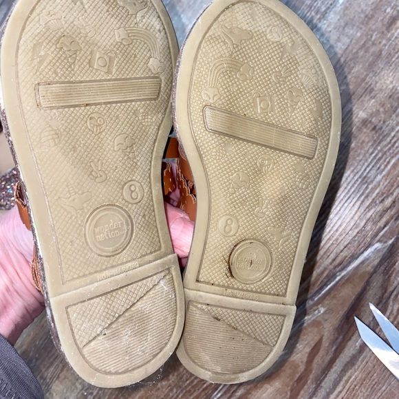 BEBE WONDER NATION DR SCHOLLS GIRLS SANDAL LOT OF 3 PAIRS SZ 8 GLITTER SPARKLE - Picture 9 of 11